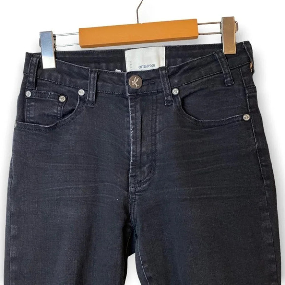 ONETEASPOON Anthro Black High Wasit Skinny Jeans - Picture 3 of 10